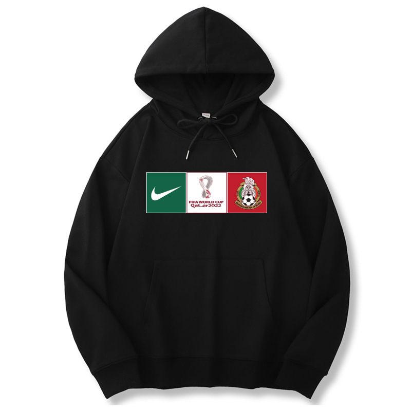 Men's Mexico World Cup Soccer Hoodie Black 001